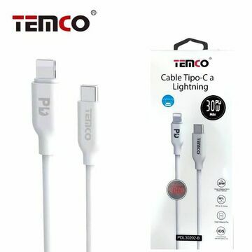 Cable 2M Tipo C a Lightning PD30W Blanco