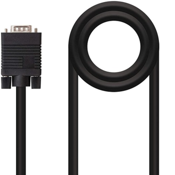 Cable SVGA Nanocable VGA Macho/ 1.8m/ Negro