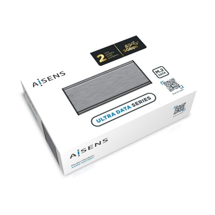 Caj. Disco SSD M.2 SATA ASM2-007GRY/ USB 3.1 Gen1/