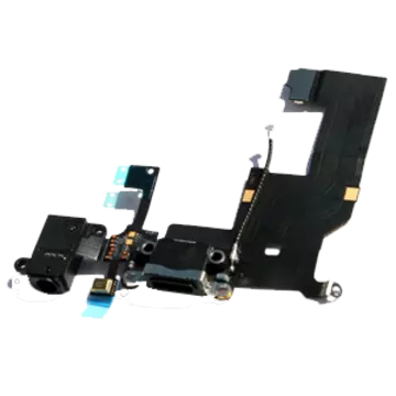 Flex carga negro, jack audio, micro iPhone 5