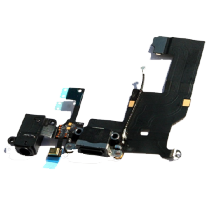 Flex carga negro, jack audio, micro iPhone 5