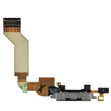 Flex conector y microfono Negro iPhone 4S