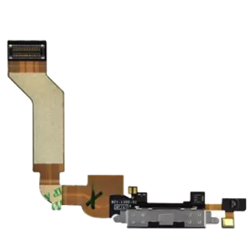 Flex conector y microfono Negro iPhone 4S