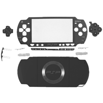 Carcasa Negro PsP 1000E