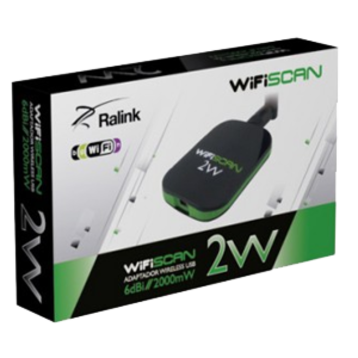 Antena WIFI USB 2W WifiScan Ralink