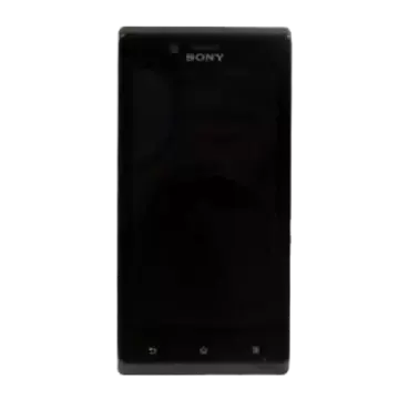 Pantalla con marco Xperia J ST26i Negra original