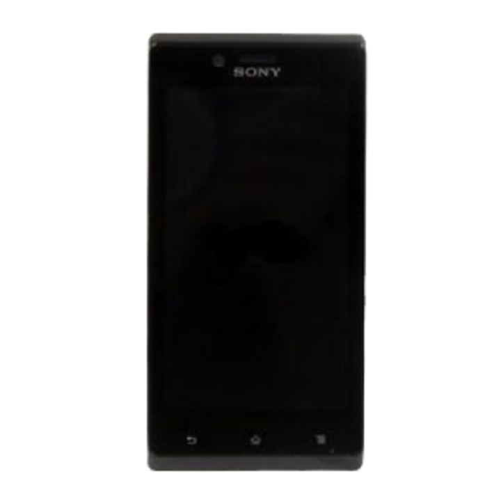 Pantalla con marco Xperia J ST26i Negra original