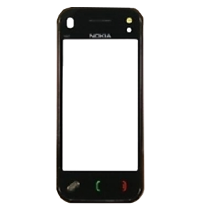 Táctil Nokia N97 Negro, marco plata