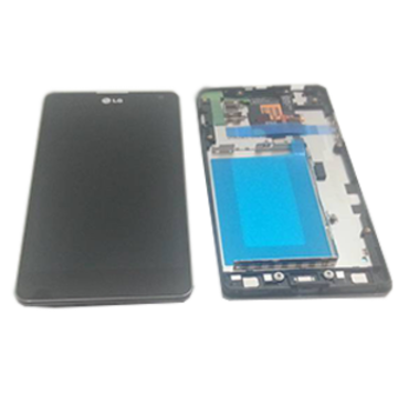 Pantalla con marco Optimus G E973 / E975 Negra