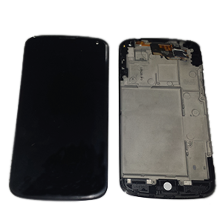 Pantalla con marco Nexus 4 E960 Negra original