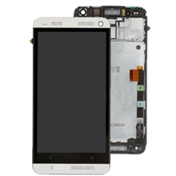 Pantalla completa con marco HTC One M7 (gris)