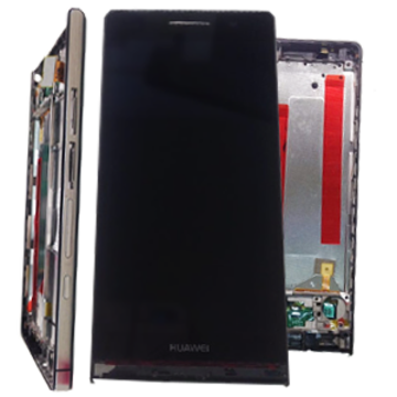 Pantalla con marco Ascend P6 Negra Original