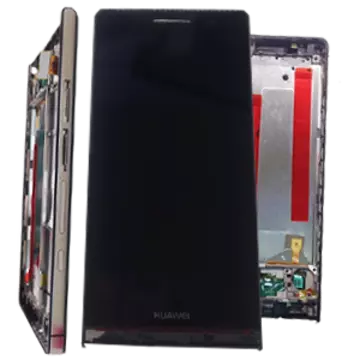 Pantalla con marco Ascend P6 Negra Original