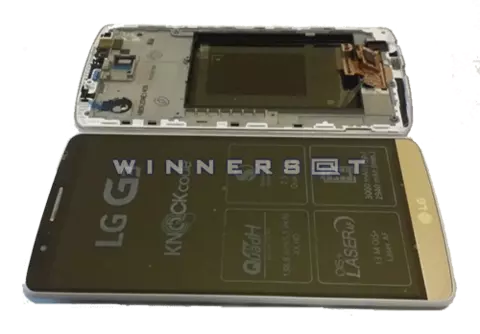 Pantalla completa con marco  LG G3 D855 Dorado