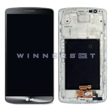 Pantalla completa con marco LG G3 D855 Plata
