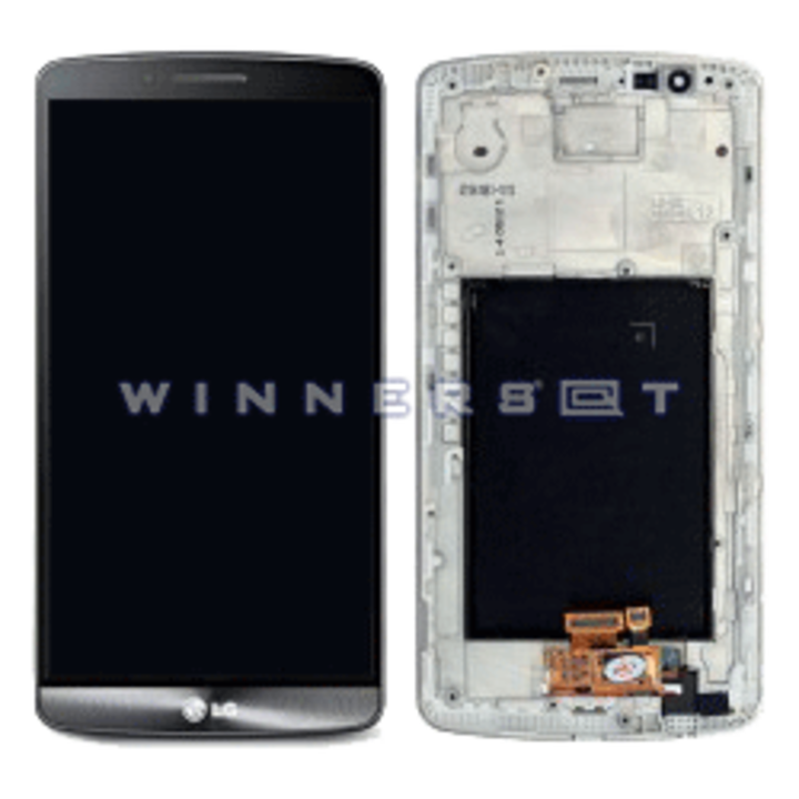 Pantalla completa con marco LG G3 D855 Plata