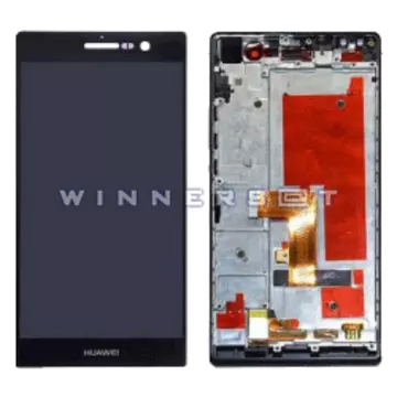 Pantalla con marco Ascend P7 Negra