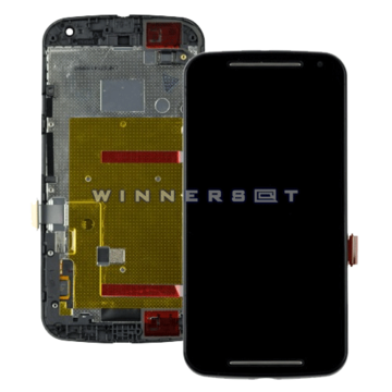 Pantalla completa con marco Moto G2 negro