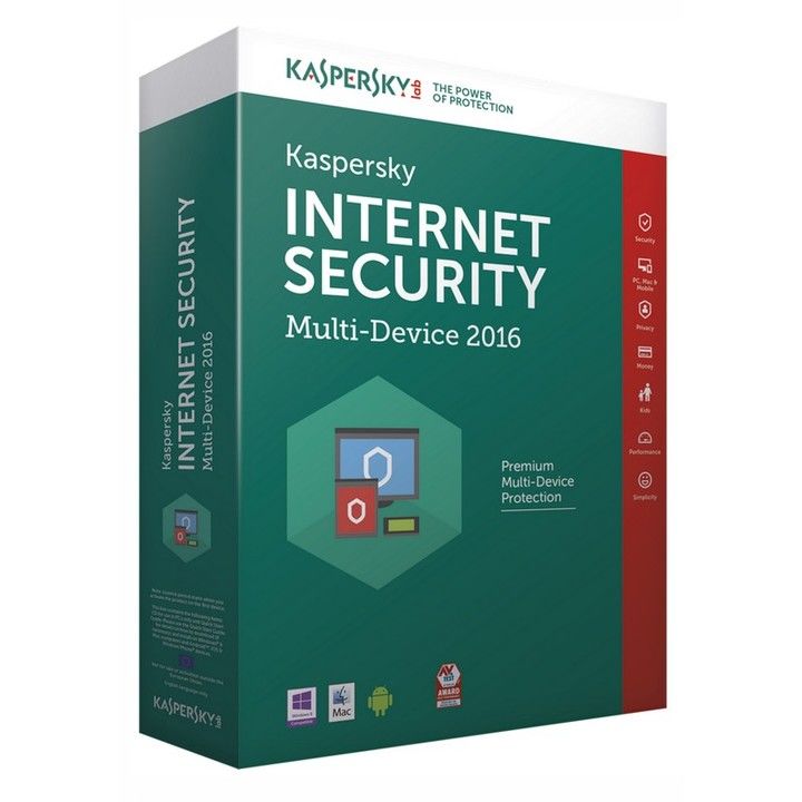 Kapersky Internet Security Multi-Device 2016 2 Lic