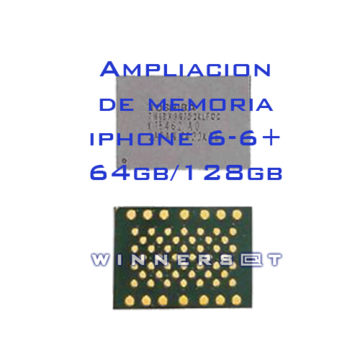 Ampliación o reparación memoria iPhone 6 y 6 Plus