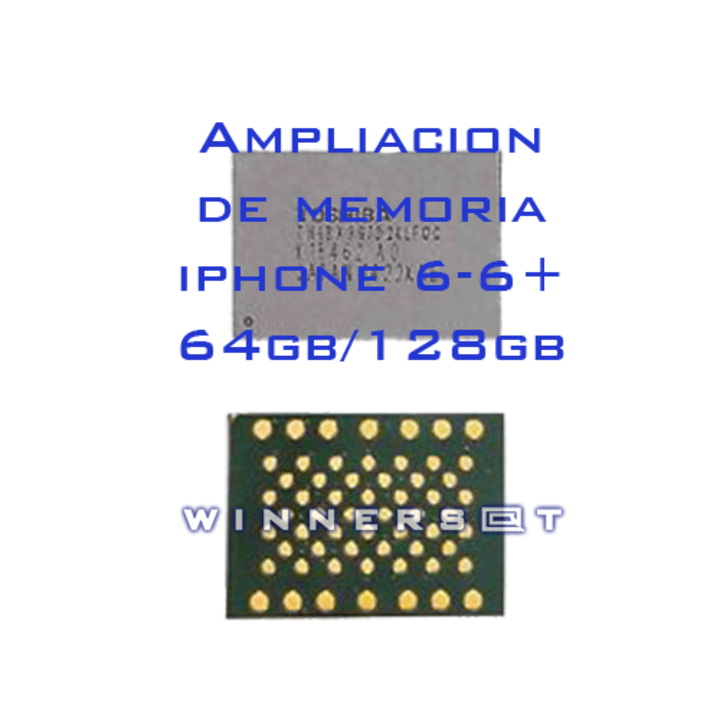 Ampliación o reparación memoria iPhone 6 y 6 Plus