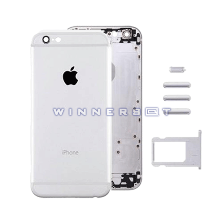 Tapa trasera iPhone 6 plata original