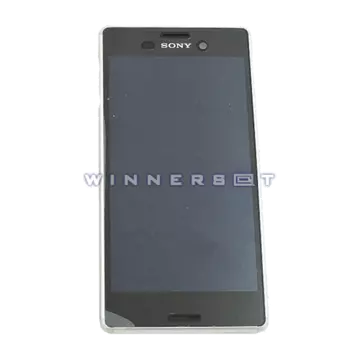 Pantalla con marco Xperia M4 Aqua plata original