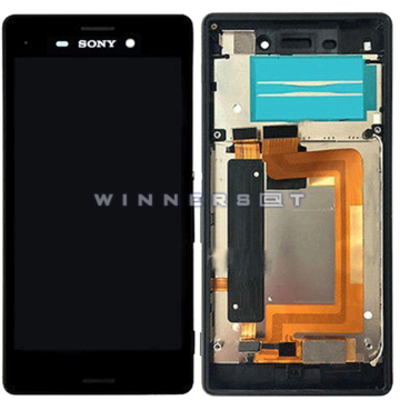 Pantalla con marco Xperia M4 Aqua Negra original
