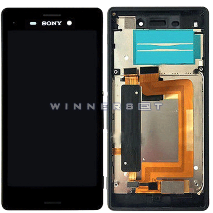 Pantalla con marco Xperia M4 Aqua Negra original