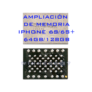 Ampliación o reparación memoria iPhone 6S y 6S+