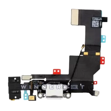 Flex conector carga, jack, micro iPhone SE Blanco