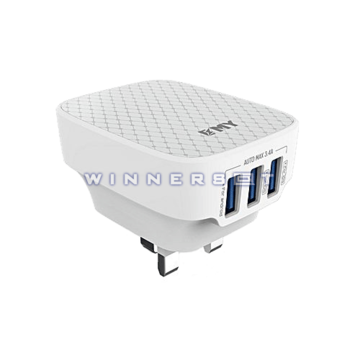 Cargador de pared X3 USB  3.4A  EMY
