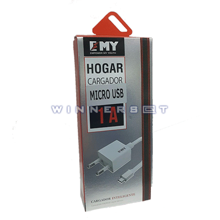 Cargador Micro EMY usb 1A