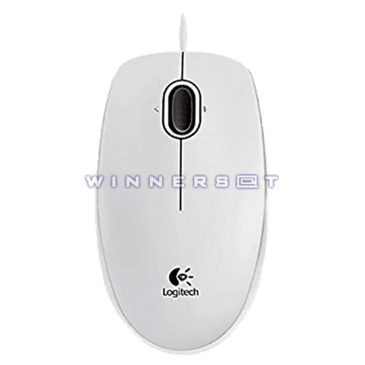 Logitech B100 Ratón Blanco