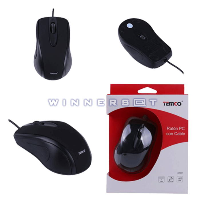 RATON PC CON CABLE TEMCO WRM01