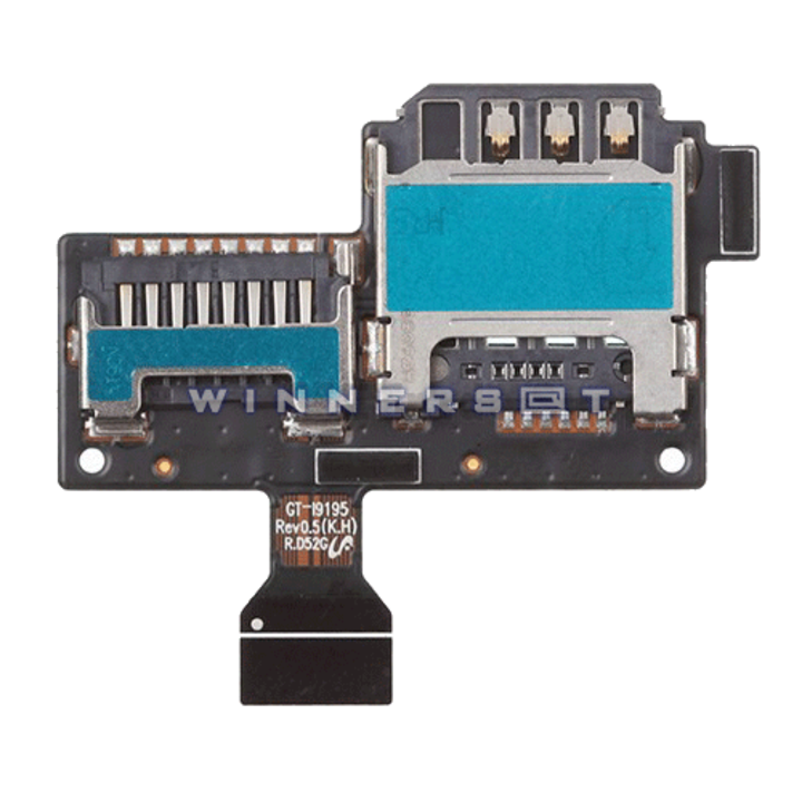 Flex lector Sim y Micro SD Galaxy S4 Mini GT-I9195