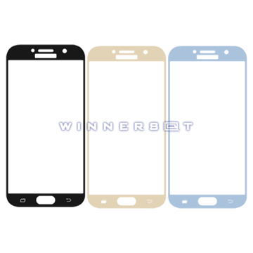 Cristal Galaxy A7 2017 A720F Negro, dorado y azul