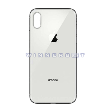 Vidrio trasero iPhone X Plata Original