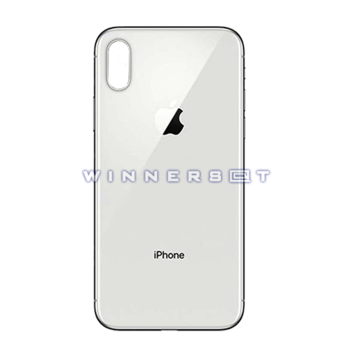 Vidrio trasero iPhone X Plata Original