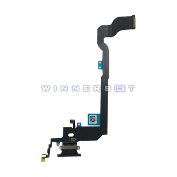 Flex conector de carga iPhone X Negro