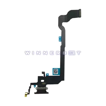 Flex conector de carga iPhone X Negro