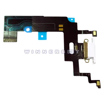 Flex conector de carga iPhone XR Blanco