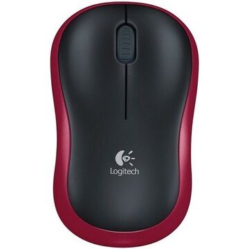 Logitech M185 Raton Inalambrico 1000dpi rojo