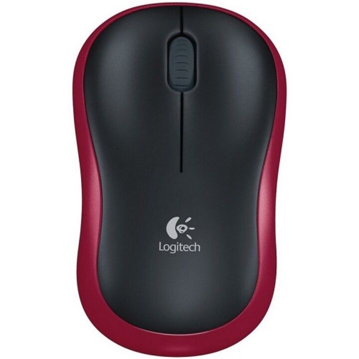 Logitech M185 Raton Inalambrico 1000dpi rojo