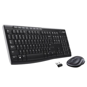 Teclado y Ratón Inalámbricos Logitech  Combo MK270