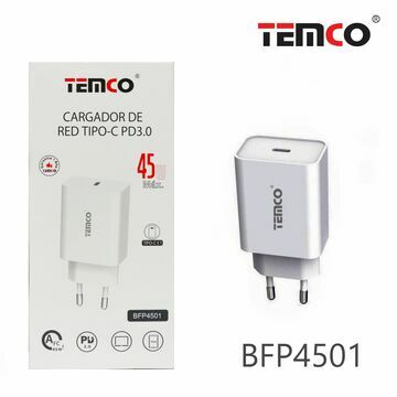 Temco Cargador Tipo C PD3.0 45W