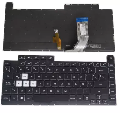 Teclado portatil ASUS G531