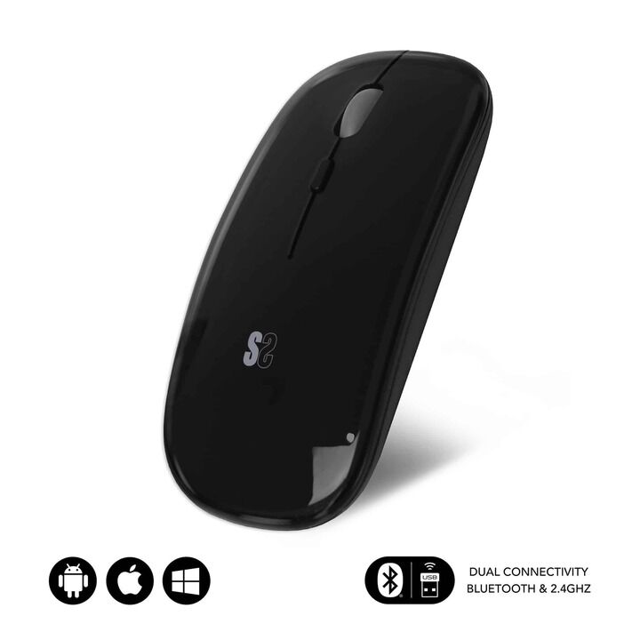 Ratón Subblim Dual Flat batería recargable