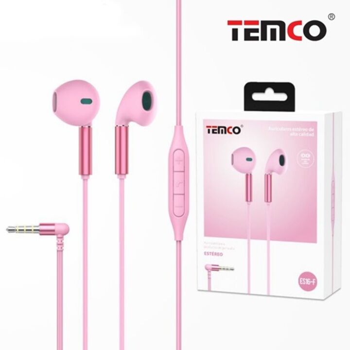Auriculares con Mic ES16 Fucsia