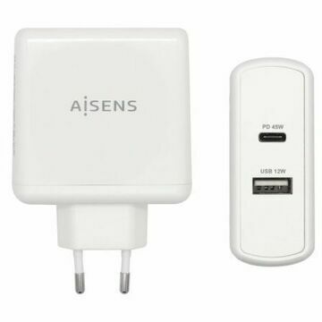 Cargador de Pared Aisens ASCH-2PD45A-W 57W